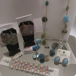 NWTS TAMINA BY STELLA NECKLACE, EARRINGS & BRACE